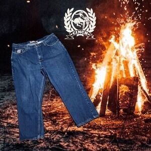 Cinch Men's White Label WRX Flame Resistant‎ Jeans Medium Dark Wash 41x30